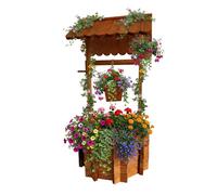Relaxdays Fuente ornamental para plantas naranja