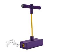 Relaxdays für Kinder Pogo-Jumper para niños, hasta 80 kg, Juguete para Saltar al Aire Libre, Bungee Hopper, con chirrido, Espuma, Color Morado, 1 Unidad