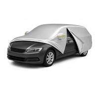 Relaxdays Funda de Coche Tipo Garaje Impermeable, Plateado