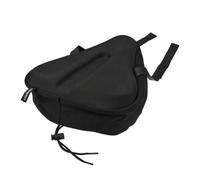 Relaxdays Bicicleta Funda de Sillín Suave para Bici, Acolchada, Confortable, Cubresillín de Gel, Impermeable, Mujer, Hombre, Negro, Poliéster, 4 x 25 x 27 cm