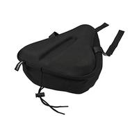 Relaxdays Funda de Sillín Suave para Bici, Acolchada, Confortable, Cubresillín de Gel, Impermeable, Mujer, Hombre, Negro