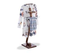 Relaxdays Galán de noche marrón oscuro marrón,plata