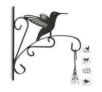 Relaxdays Gancho para macetas, varios motivos negro