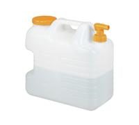 Relaxdays Garrafa con grifo blanco,naranja