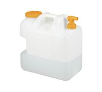 Relaxdays Garrafa con grifo blanco,naranja