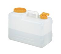 Relaxdays Garrafa con grifo blanco,naranja