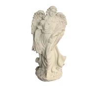 Relaxdays Gran ángel para tumba crema