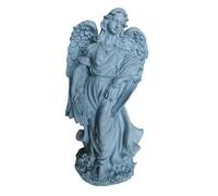 Relaxdays Gran ángel para tumba gris