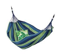 Relaxdays Hamaca Colgante para 2 Personas, XXL, Interior y Exterior, Algodón y Poliéster, 150 x 272 cm, Azul y Verde