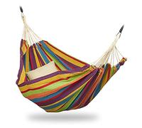 Relaxdays Hamaca Colgante para 2 Personas, XXL, Interior y Exterior, Algodón y Poliéster, 150 x 272 cm, Multicolor