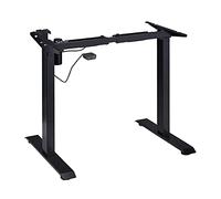 Relaxdays Höhenverstellbares Tischgestell Patas de Mesa Altura Regulable, Eléctricas, Extensibles, 71-121 cm, Marco Escritorio, Acero, Negro, 71 x 86 x 65 cm