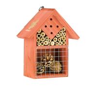 Relaxdays Hotel de insectos madera naranja marrón claro,naranja