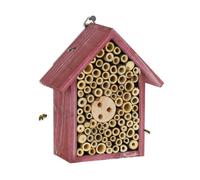 Relaxdays Hotel insectos rojo abejas y avispas marrón claro,rojo