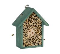 Relaxdays Hotel insectos y abejas madera verde verde,marrón claro