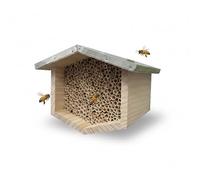 Relaxdays Hotel para Abejas, Hotel de Insectos Colgante Natural/Plateado