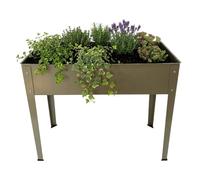 Relaxdays Huerto elevado acero beige