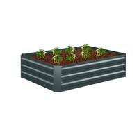 Relaxdays Huerto Urbano, Metal Galvanizado, Jardinera para Flores, Plantas y Verduras, 30 x 120 x 90 cm, Color a Elegir