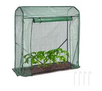 Relaxdays Invernadero de tomates con cubierta PE verde oscuro,verde