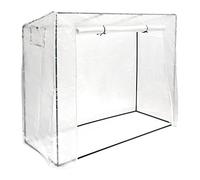 Relaxdays Invernadero plástico para tomates XL negro,transparente