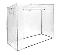 Relaxdays Invernadero plástico para tomates XL negro,transparente