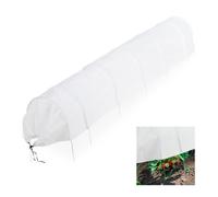 Relaxdays Invernadero túnel de tela no tejida 3,4m blanco