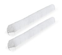 Relaxdays Invernaderos túnel de tela 7 m set de 2 blanco