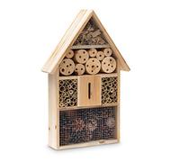 Relaxdays - Jarrón Decorativo Retro jarrón de Mesa Déco Degradado de Colores jarrón Forma Botella HxBxT: 46 x 15,5 x 15,5 cm, marrón/Blanco