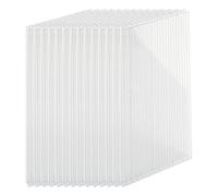 Relaxdays Juego de 10 Placas de Doble Puente de 4 mm, para Invernadero, 121 x 60,5 cm, policarbonato, Transparente