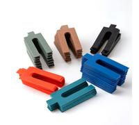 Relaxdays Juego de 144 separadores de plástico azul,verde,naranja