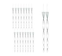 Relaxdays Juego de 18 espirales repelentes de aves plata