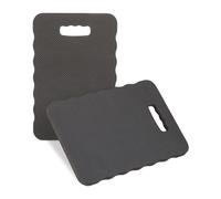 Relaxdays Juego de 2 almohadas para rodillas negro