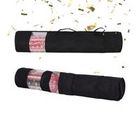 Relaxdays Juego de 2 organizadores para regalo negro,transparente