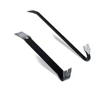 Juego de 2 Piezas Relaxdays, con Barra de Palanca y Extractor de Clavos, desmontaje, Acero, Negro