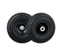 Relaxdays Juego de 2 ruedas de carretilla 3.00-4 antracita