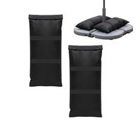 Relaxdays Juego de 2 sacos de lastre negro