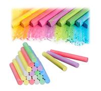 Relaxdays Juego de 24 tizas de colores azul,verde,rojo