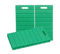 Relaxdays Juego de 3 Almohadillas para Rodillas, jardinería y Taller, 4x39,5x20 cm, Verde