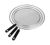 Relaxdays Juego de 3 protectores de sartenes negro,plata