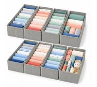 Relaxdays, juego de 8 separadores plegables para cajones, gris claro | Agenda y hojas sueltas, papel