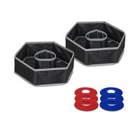 Relaxdays Juego de lanzamiento Washer Toss azul,rojo,negro
