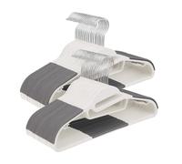 Relaxdays Juego de perchas gomosas en set blanco,negro