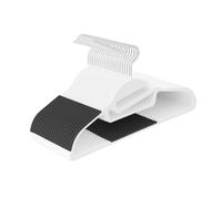 Relaxdays Juego de perchas gomosas en set blanco,negro