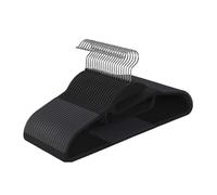 Relaxdays Juego de perchas gomosas en set negro