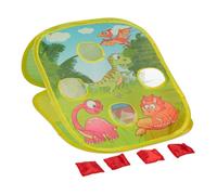 Relaxdays Juego lanzamiento infantil dinosaurios verde,naranja,fucsia