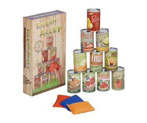 Relaxdays Juego tumba latas para niños amarillo,verde,rojo