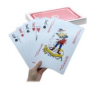 Relaxdays Jumbo - Juego de Cartas Gigantes (54 Unidades, 28 x 21 cm, Revestimiento Resistente al Agua), Multicolor