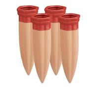 Relaxdays Kit 4 picos de riego de arcilla marrón claro,rojo