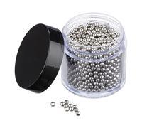 Relaxdays Kit de 1000 Bolas Limpiadoras, Perlas de Limpieza, Limpia Botellas, Decantadores, Acero Inoxidable, Plateado