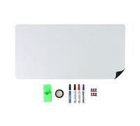 Relaxdays Lámina magnética con set de escritura blanco,verde,negro