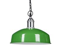 relaxdays Lámpara colgante, Iluminación de techo, Diseño moderno, 142 x 31 x 31 cm, 1 Ud., Verde claro